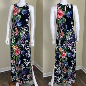 Tommy Bahama Women's Size M Hawaiian Hermosa Floral Tank Maxi Dress Pullover